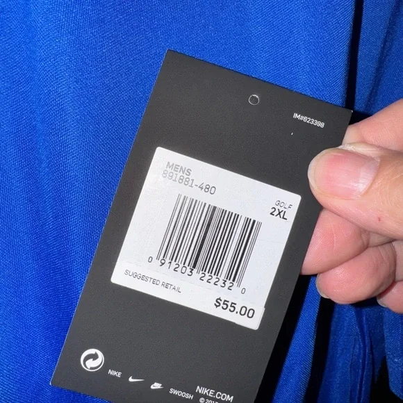 ❇️NWT❇️ Nike Men's Blue Golf Polo - Picture 5 of 8